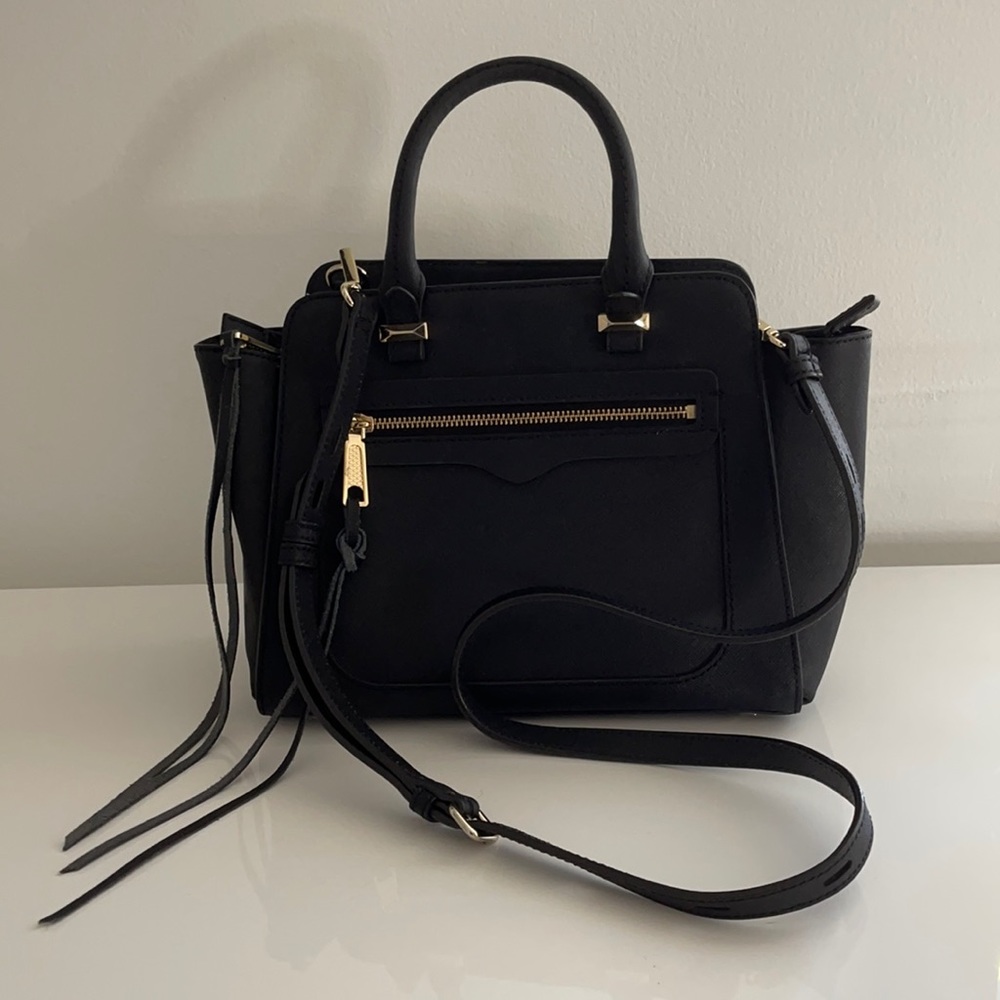 Rebecca Minkoff Black Top Handle/Messenger Bag